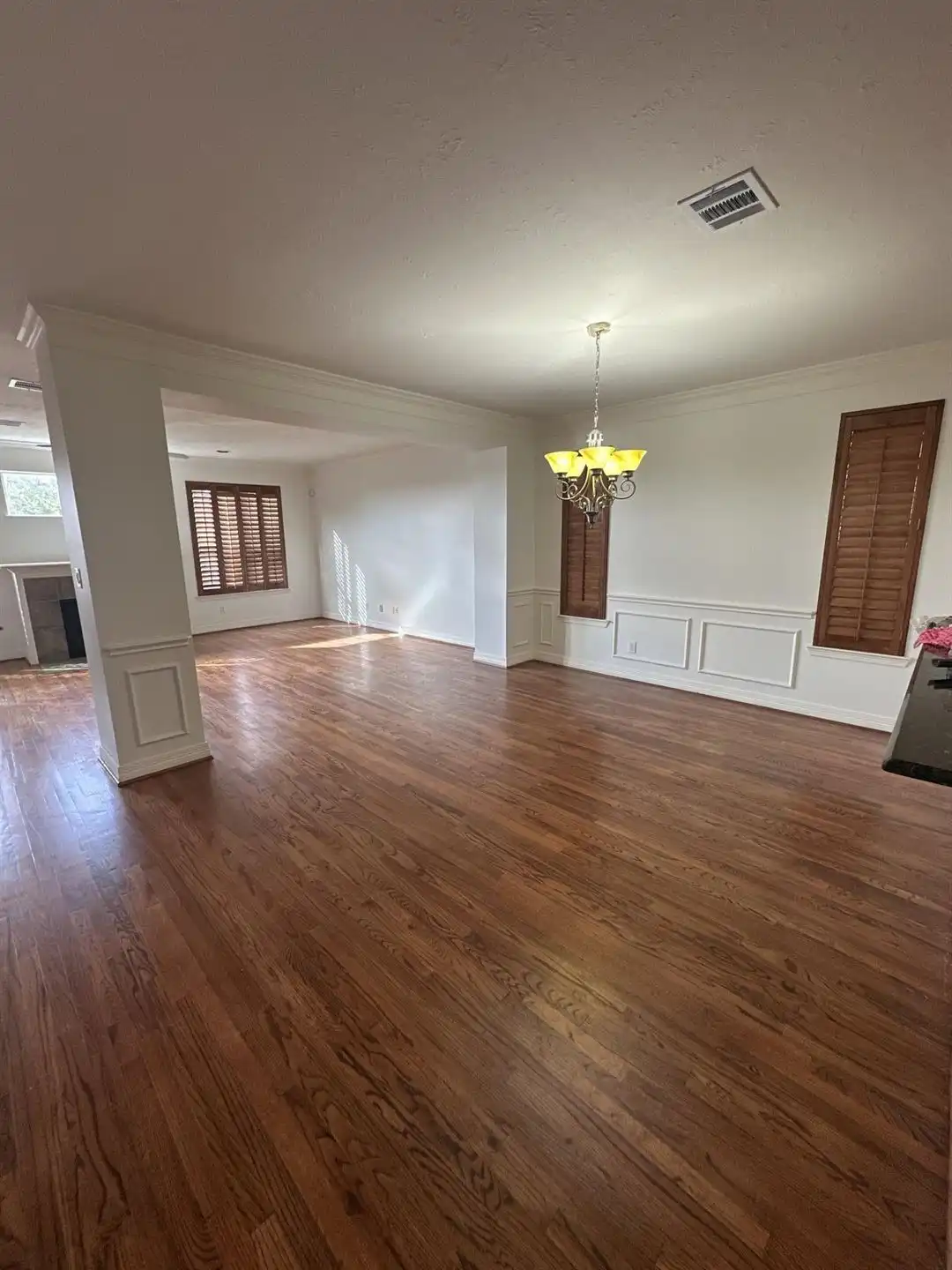 living room after