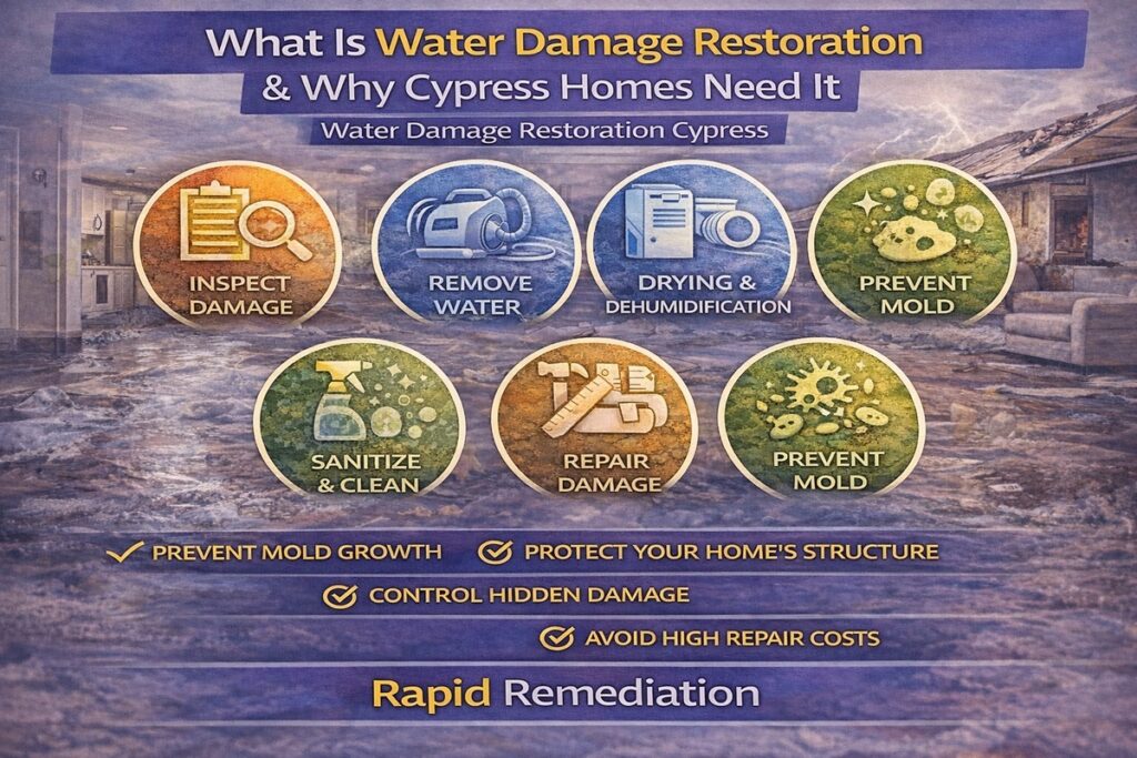 Water Damage Restoration & Why It’s Important for Homeowners in Cypress